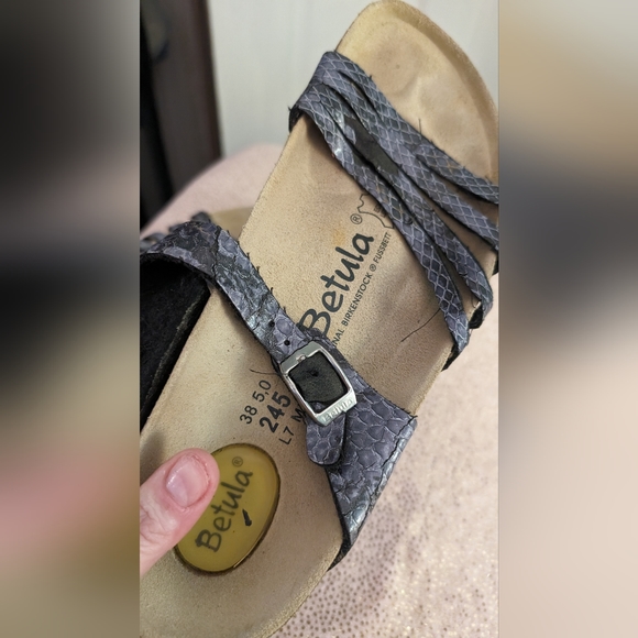 Women's Betula By Birkenstock size 7 Gray Slip-On Sandals - Picture 8 of 11